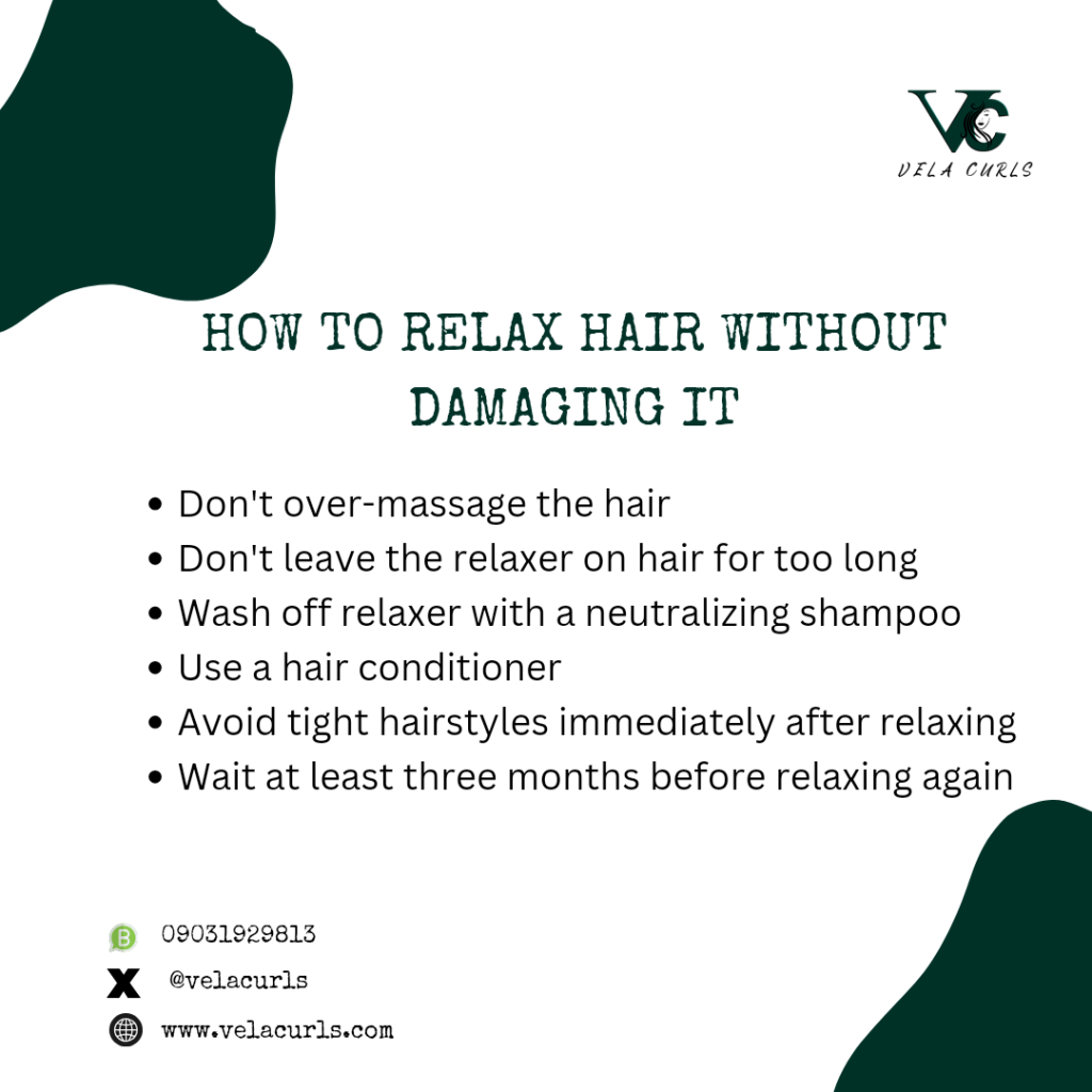 how to relax hair without damaging it velacurls